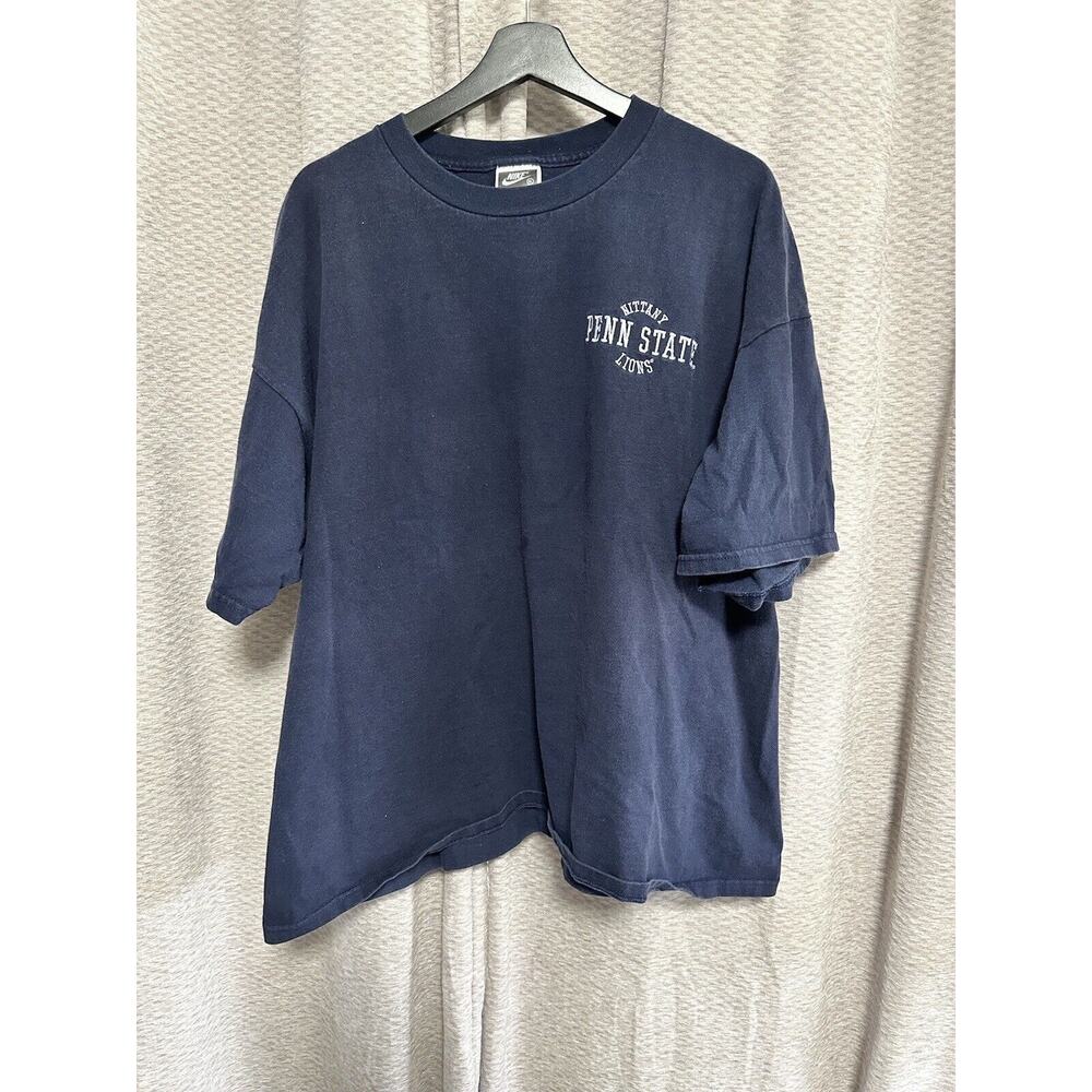 Vintage Nike Penn State Tshirt Made USA Mens Size XL 26x27.5"